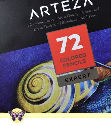 Arteza Experts Colored Pencil-Front Tin Closeup