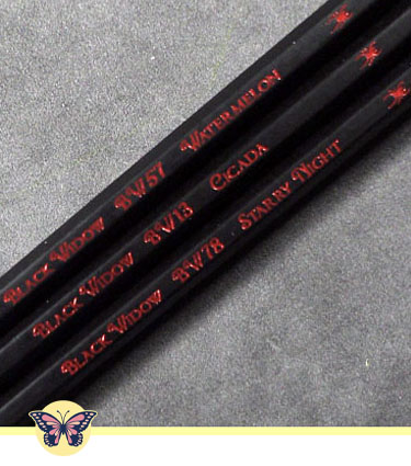 Black Widow (Black Widow Set) Colored Pencils Barrel with Logo