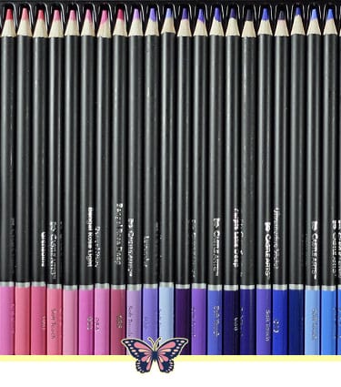 Castle Arts Colored Pencils Review for Adult Coloring [Detailed] - Coloring  Butterfly