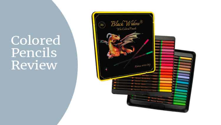 Black Widow Dragon Set Colored Pencils Image B