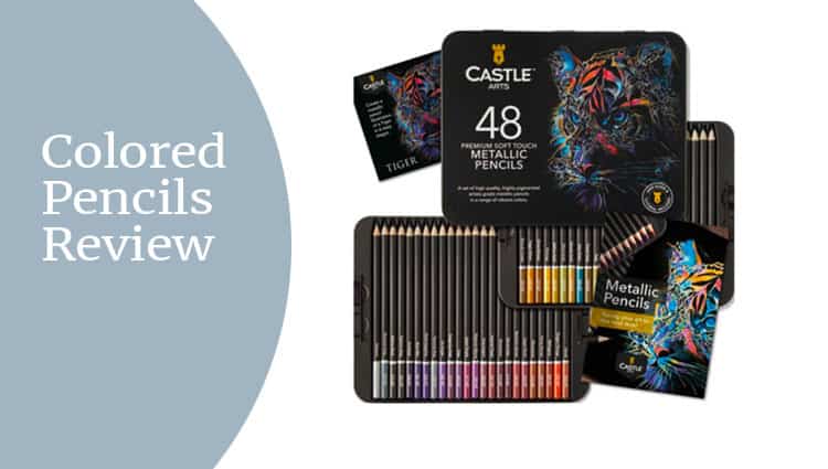 Castle Arts Colored Pencils Review Metallic Set 2
