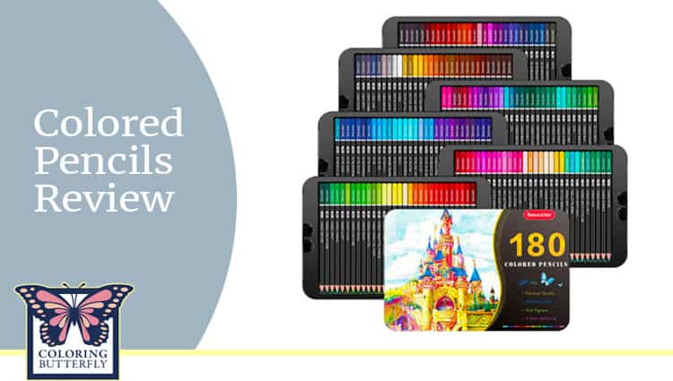 Soucolor 180 Color Artist Colored Pencils Set Adult Coloring Books Soft  Core New