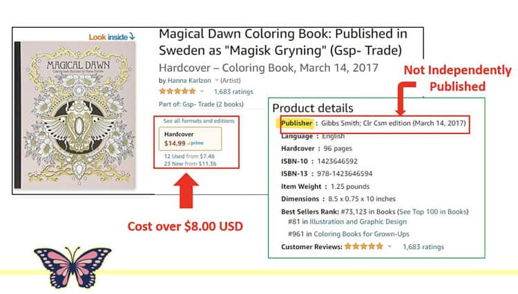 Coloring book cost and publisher helps you find poor-quality paper 2
