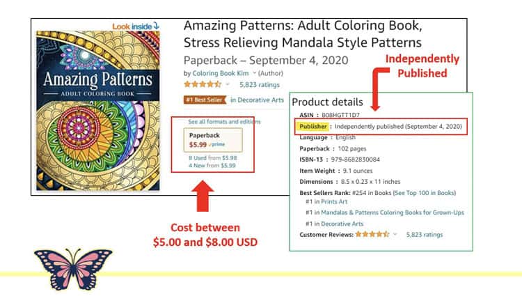 Coloring book cost and publisher helps you find poor-quality paper 1
